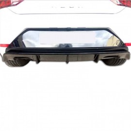 Seat Leon (2017 - 2019) Çift Çıkış Arka Tampon Eki - Difüzör (Plastik)